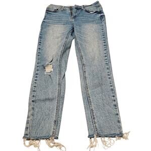 Simply Young Distressed Light-Wash Women's Jeans SZ 7